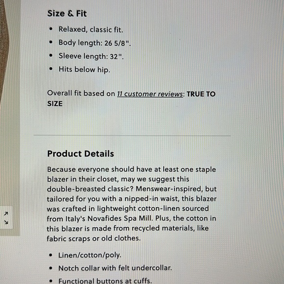 J.Crew Bristol Blazer Size 6 NWT - Picture 2 of 7